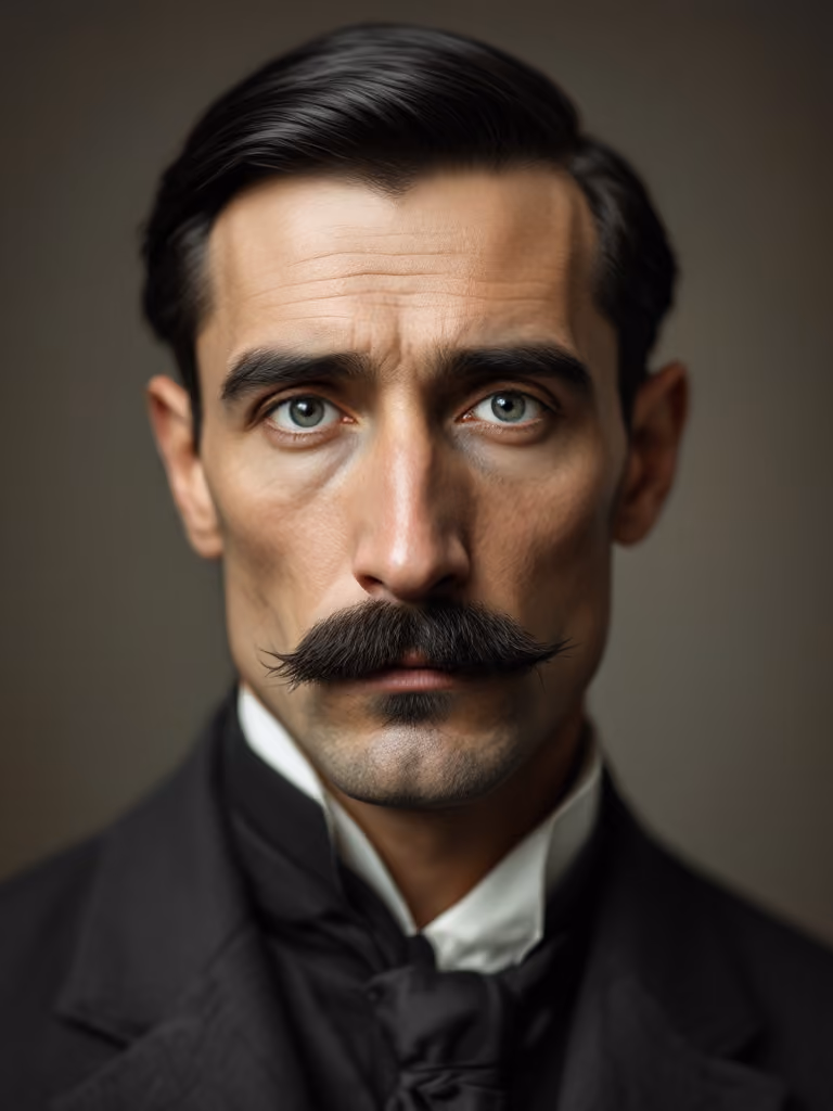 Portrait of Nikola Tesla